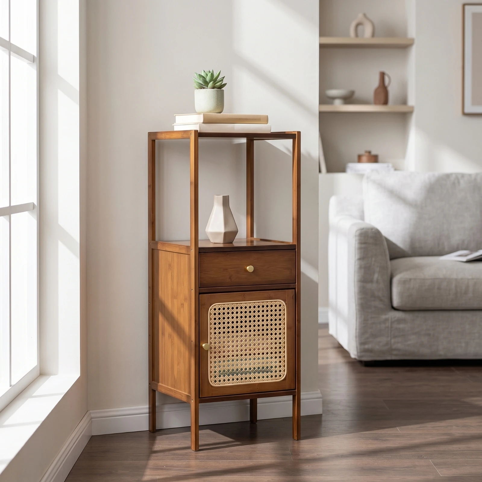 Plant Stand with Cabinet Compact Plant Stand with Drawer Narrow Display Unit Upright Furniture Stylish for Living Room
Plant Stand with Cabinet Compact Plant Stand with Drawer Narrow Display Unit Upright Furniture Stylish for Living Room