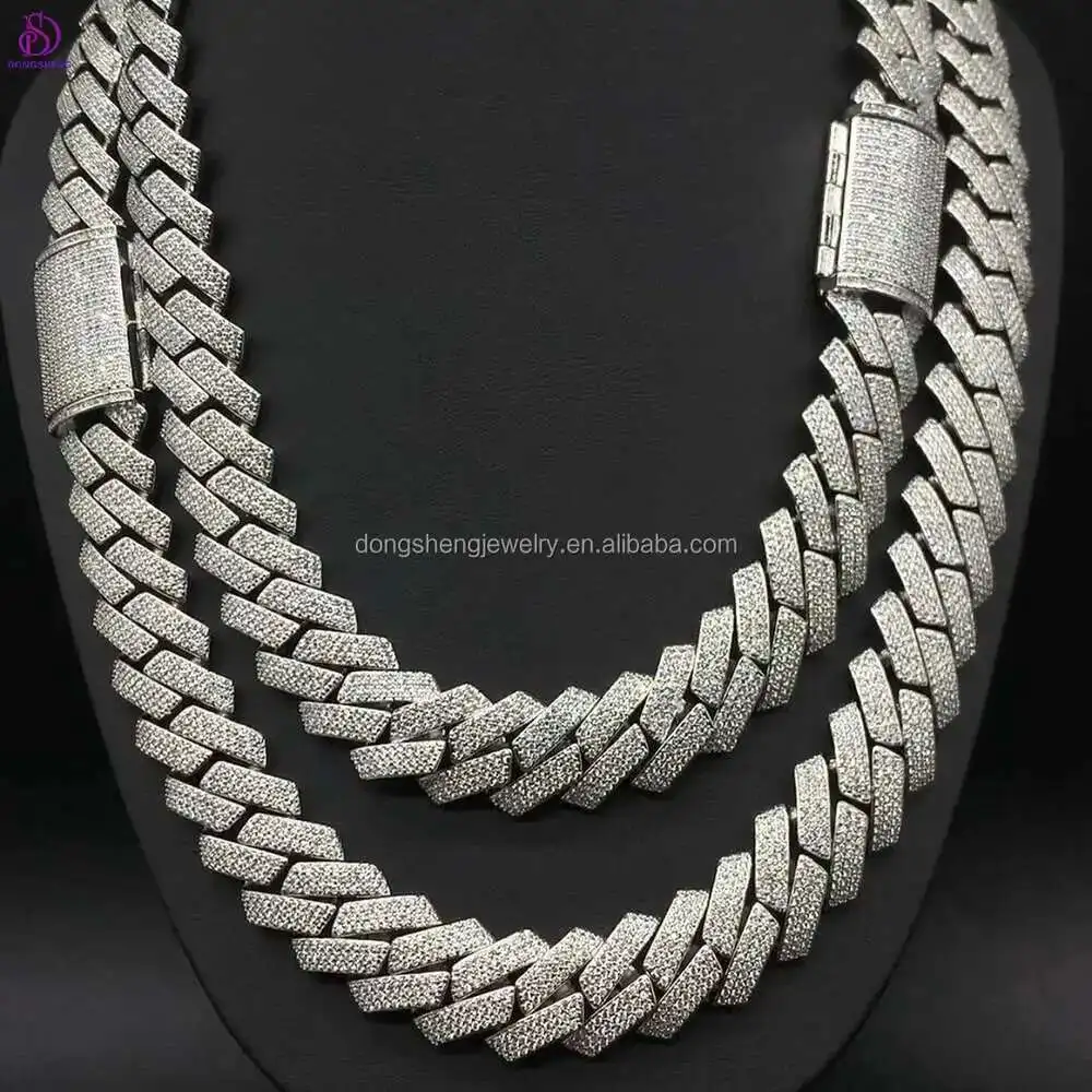 13mm 14mm 15mm High Quality 925 Sterling Silver Miami Cuban Link Chain Vvs Moissanite Fashion Jewelry Necklaces
13mm 14mm 15mm High Quality 925 Sterling Silver Miami Cuban Link Chain Vvs Moissanite Fashion Jewelry Necklaces