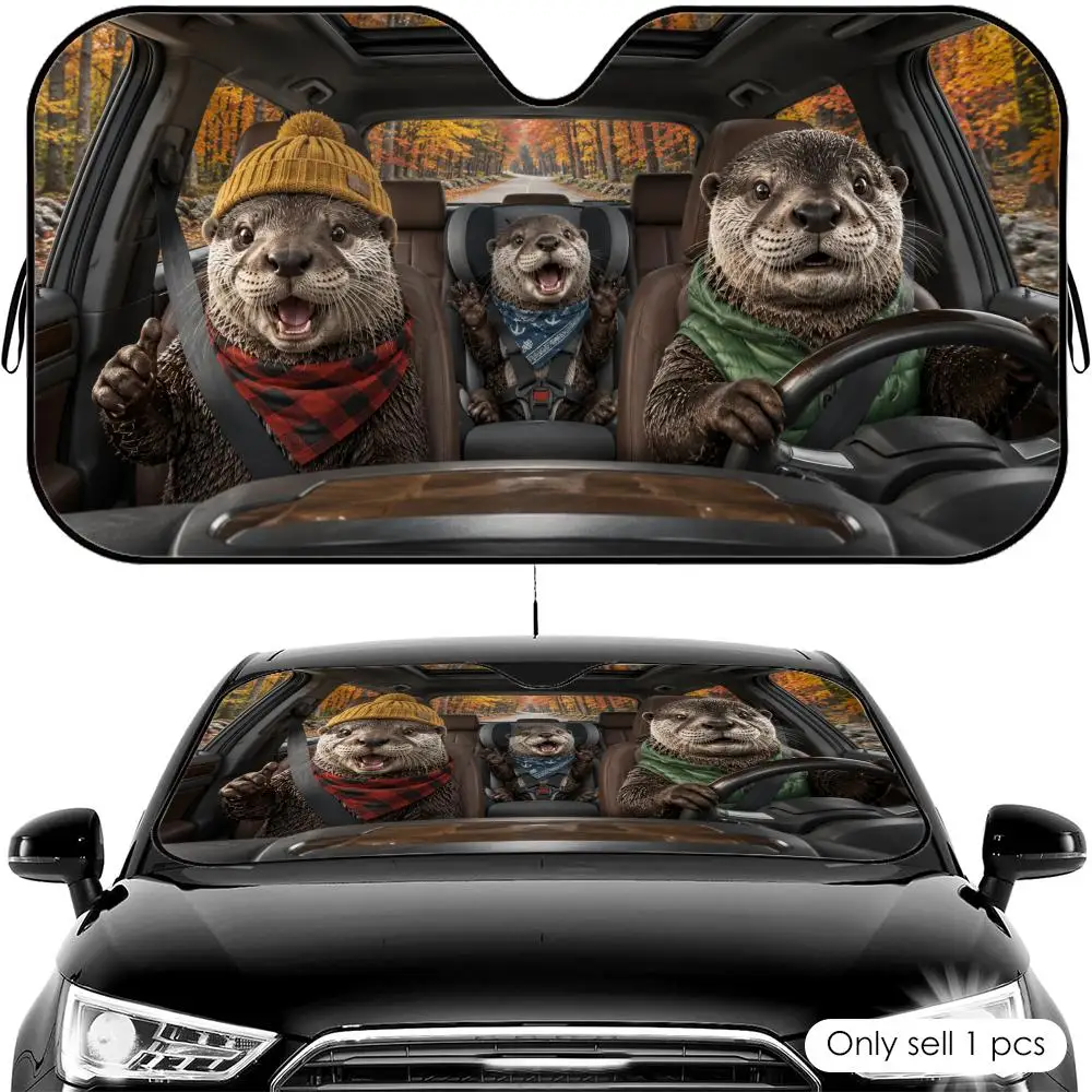 Funny Otter Driving Sun Visor Car Windshield Sun Shade UV Protection Heat Insulation Cover Universal Sun Protector
Funny Otter Driving Sun Visor Car Windshield Sun Shade UV Protection Heat Insulation Cover Universal Sun Protector