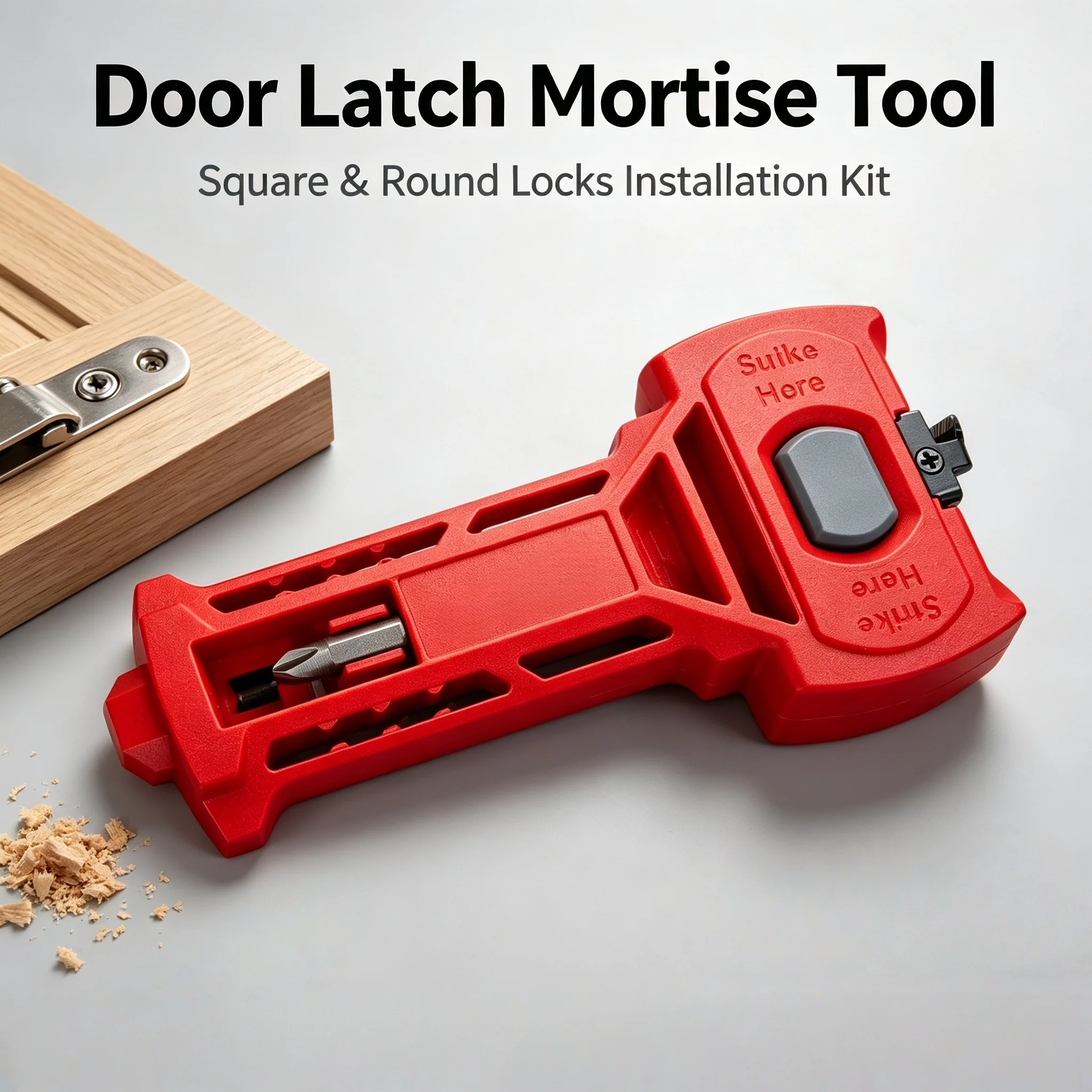 Latch Mortising Chisel Tool for Door Latch Kits, Compatible with Door Installation Kits for Square and Round Latches
Latch Mortising Chisel Tool for Door Latch Kits, Compatible with Door Installation Kits for Square and Round Latches