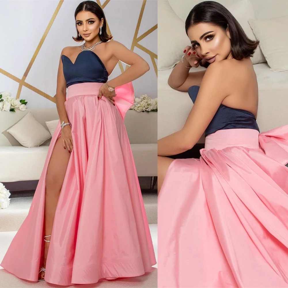 Customized Evening Jersey Draped Pleat Bow Evening A-line Strapless Bespoke Occasion Gown Long Dresses Sexy Casual
Customized Evening Jersey Draped Pleat Bow Evening A-line Strapless Bespoke Occasion Gown Long Dresses Sexy Casual