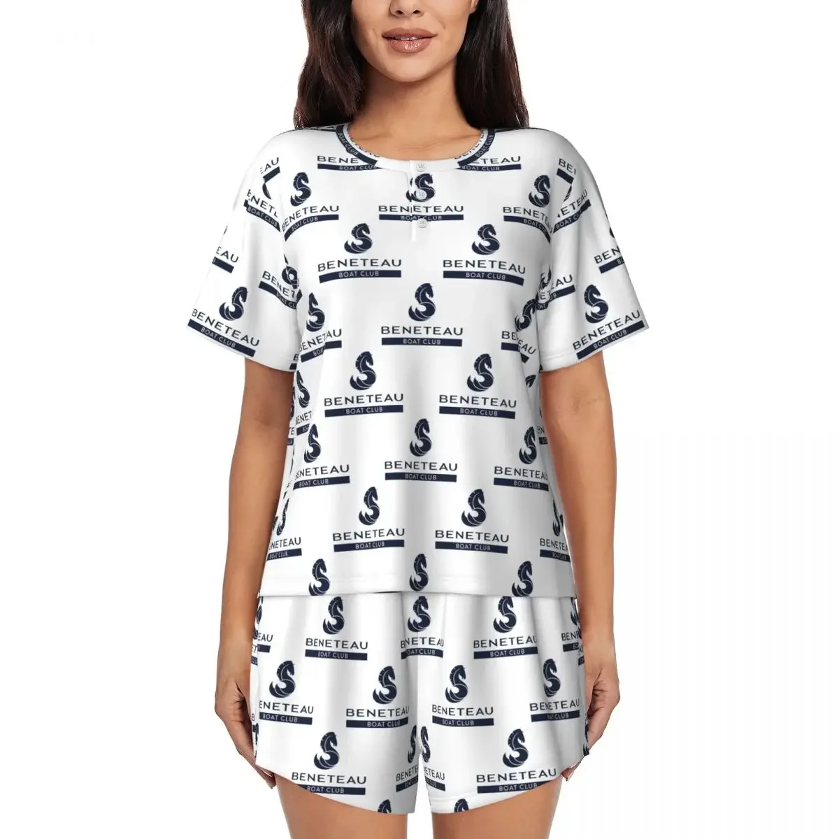 Beneteau Boats Round Neck Short Sleeve Nightgowns for Sleeping Sleepshirts Women Loose Pajama Set Short Pants
Beneteau Boats Round Neck Short Sleeve Nightgowns for Sleeping Sleepshirts Women Loose Pajama Set Short Pants
