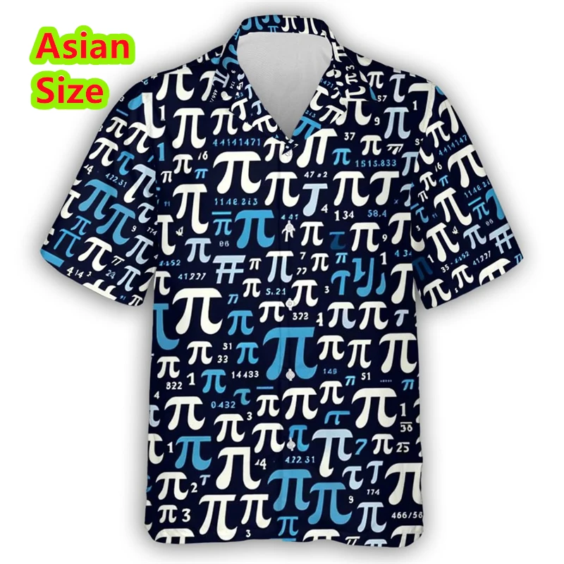 Fun Pi Day Math 3D Printed Mens Shirts Clothes Math Teacher Lapel Blouse Π Expert Uniform Casual Student Short Sleeve Streetwear
Fun Pi Day Math 3D Printed Mens Shirts Clothes Math Teacher Lapel Blouse Π Expert Uniform Casual Student Short Sleeve Streetwear