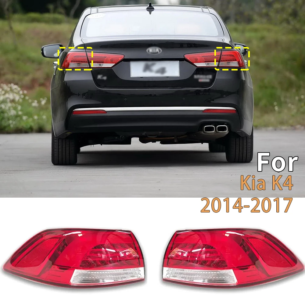 Rear LED Tail Light For Kia K4 2014 2015 2016 2017 Car LED Tail light Rear Bumper Light Stop Brake Lamp Turn Signal Warning
Rear LED Tail Light For Kia K4 2014 2015 2016 2017 Car LED Tail light Rear Bumper Light Stop Brake Lamp Turn Signal Warning