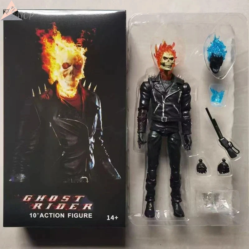 Ghost Rider 9" Poseable Action Figure Flaming Skull & Bike Model with Multiple Joints Soul Themed Collectible Statue
Ghost Rider 9" Poseable Action Figure Flaming Skull & Bike Model with Multiple Joints Soul Themed Collectible Statue