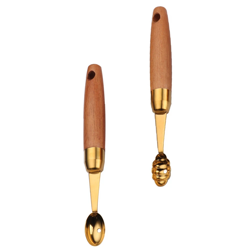 2Pcs Fruit Digging Scoop Stainless Steel Wooden H Kitchen Gadgets Spoon Tool Home Tableware
2Pcs Fruit Digging Scoop Stainless Steel Wooden H Kitchen Gadgets Spoon Tool Home Tableware