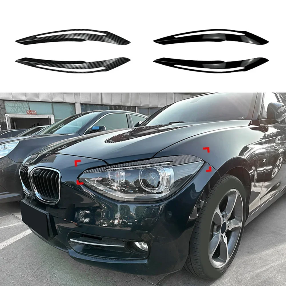 2pcs/pair Car Headlight Eyebrow Eyelids Trim Cover Stickers For BMW 1 Series F20 F21 Pre 2011-2014 LCI Black Car Styling
2pcs/pair Car Headlight Eyebrow Eyelids Trim Cover Stickers For BMW 1 Series F20 F21 Pre 2011-2014 LCI Black Car Styling