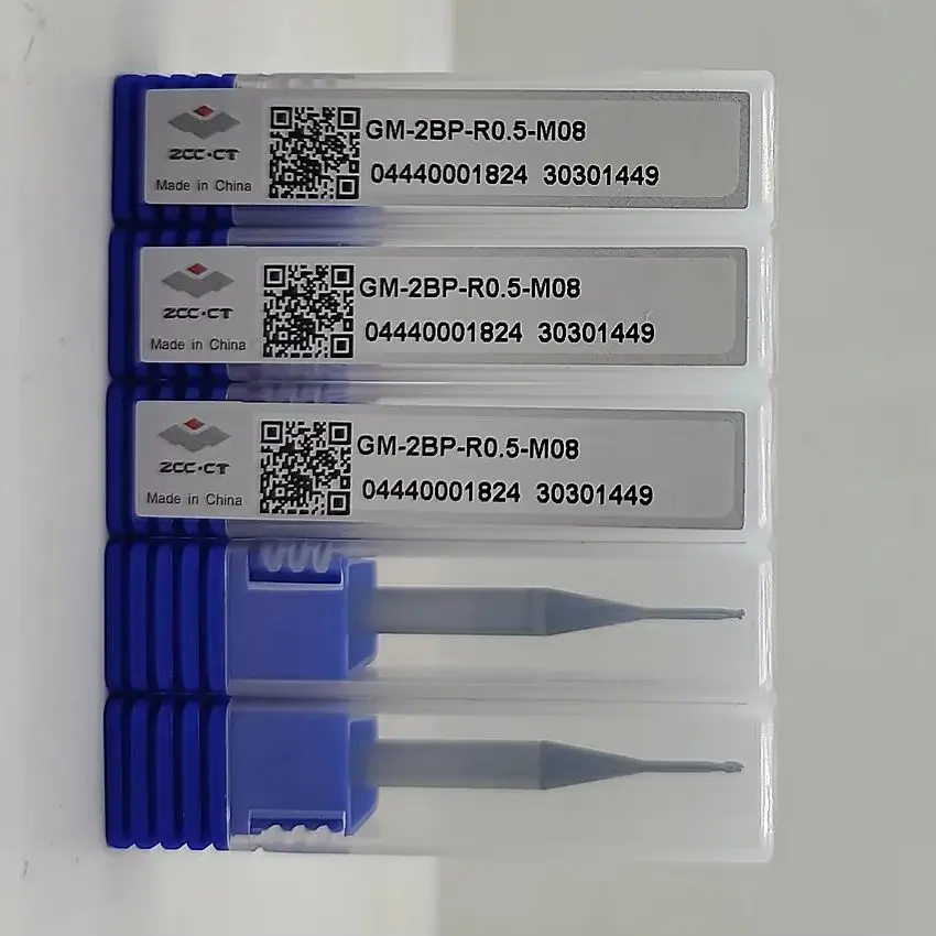 GM-2BP-R0.5-M08 ZCC.CT Two edge straight shank long neck short edge ball end mill GM-2BP 2Flute Ball nose end mill Ball End mill
GM-2BP-R0.5-M08 ZCC.CT Two edge straight shank long neck short edge ball end mill GM-2BP 2Flute Ball nose end mill Ball End mill