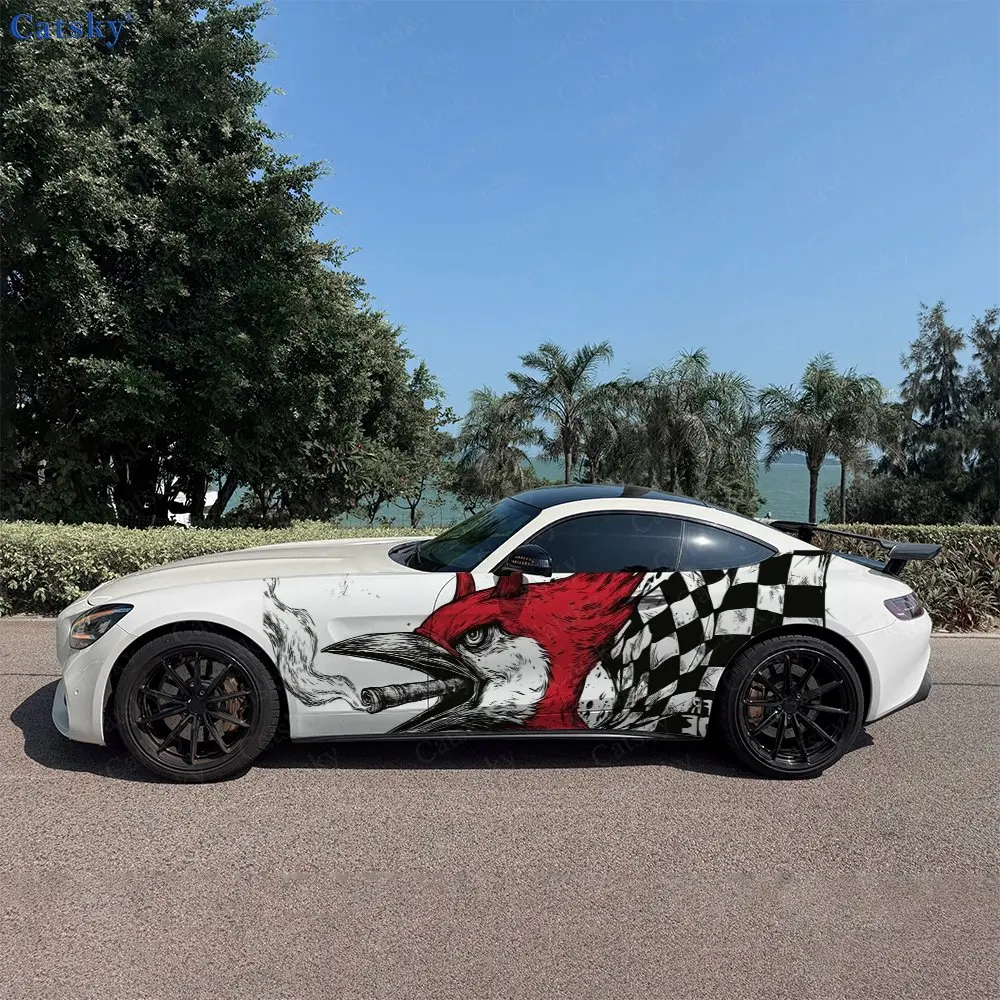 2pcs Checkerboard Red Crown Roar, Durable, Fade-resistant, Enhance Vehicle Aesthetics With Bold Artistic Design Car Vinyl Wraps
2pcs Checkerboard Red Crown Roar, Durable, Fade-resistant, Enhance Vehicle Aesthetics With Bold Artistic Design Car Vinyl Wraps