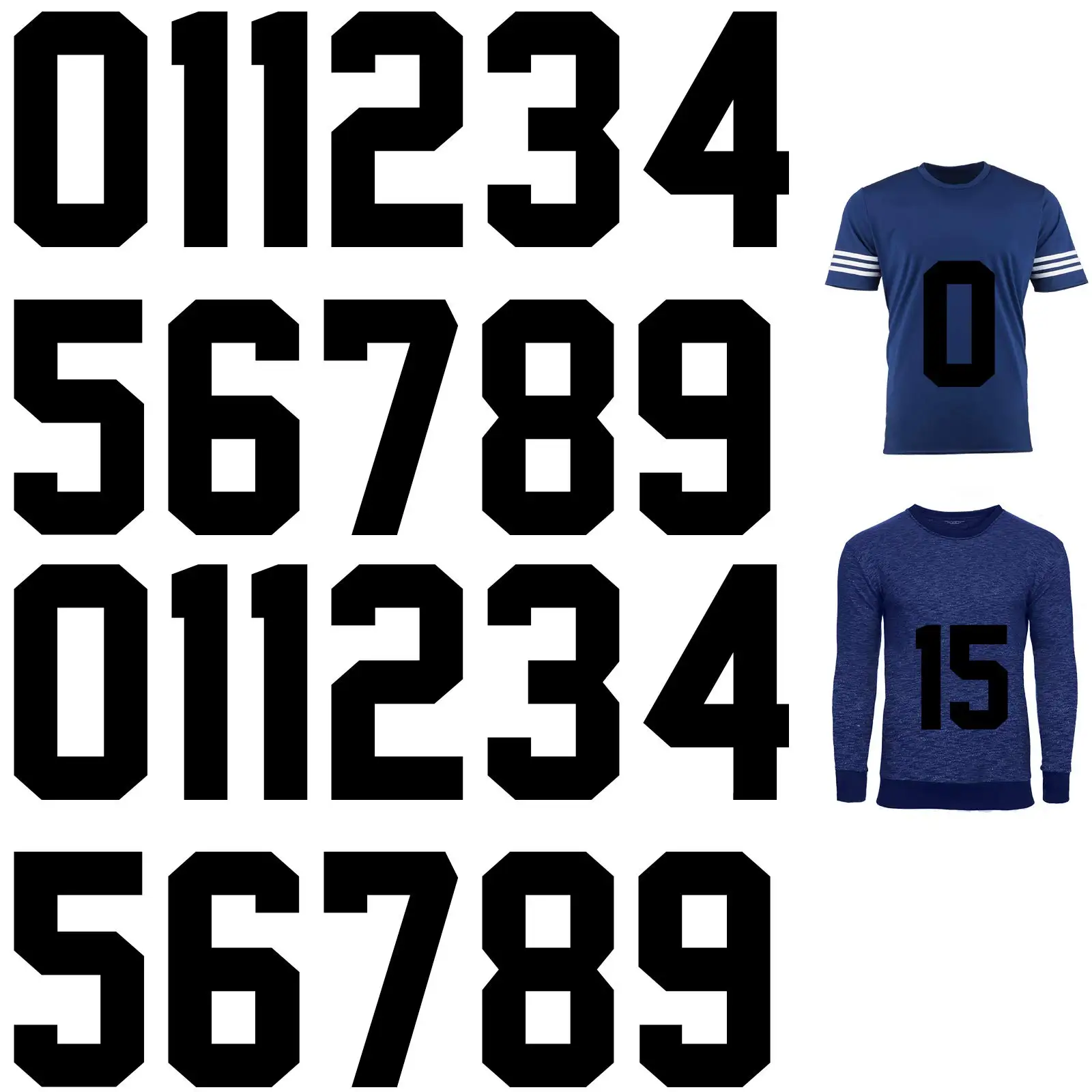 22PCS Heat Transfer Vinyl Numbers 0-9, 8 Inch Black Iron-On Jersey Numbers for Team Uniforms, Football, Basketball, Baseball
22PCS Heat Transfer Vinyl Numbers 0-9, 8 Inch Black Iron-On Jersey Numbers for Team Uniforms, Football, Basketball, Baseball