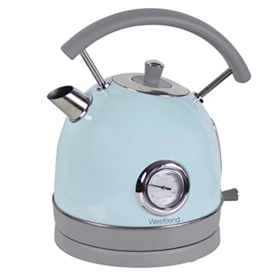 Electric Kettle Retro-Styled Stainless Steel 1500 Watts with Auto-Shutoff and Boil-Dry Protection 1.7-Liter
Electric Kettle Retro-Styled Stainless Steel 1500 Watts with Auto-Shutoff and Boil-Dry Protection 1.7-Liter