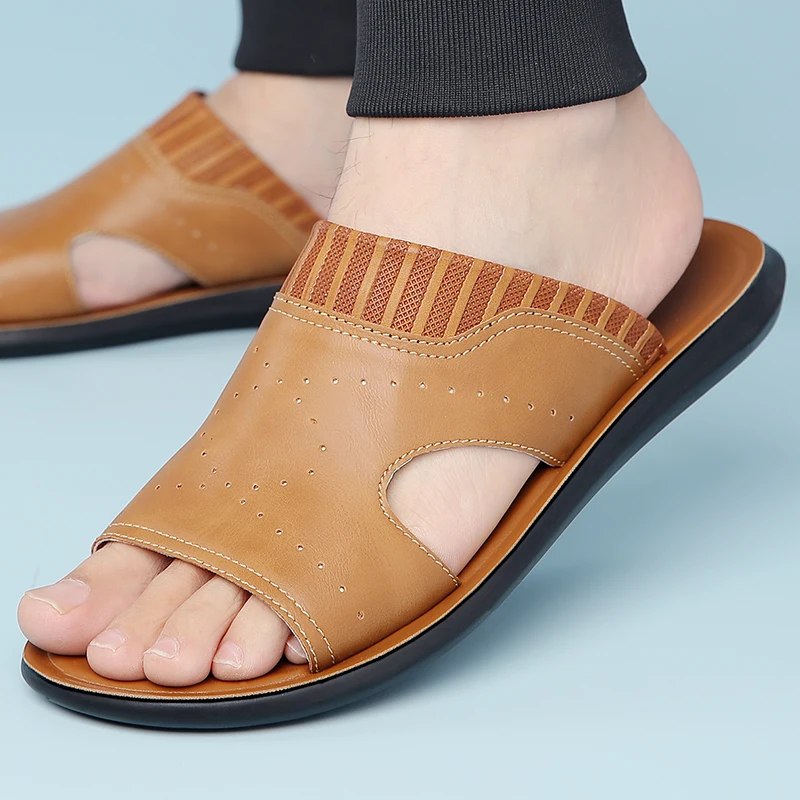 Men's Summer Trendy Hole-Punch Breathable Slip-On Sandals Simple White Anti-Slip Wear-Resistant Outdoor Daily Beach Shoes-2506
Men's Summer Trendy Hole-Punch Breathable Slip-On Sandals Simple White Anti-Slip Wear-Resistant Outdoor Daily Beach Shoes-2506