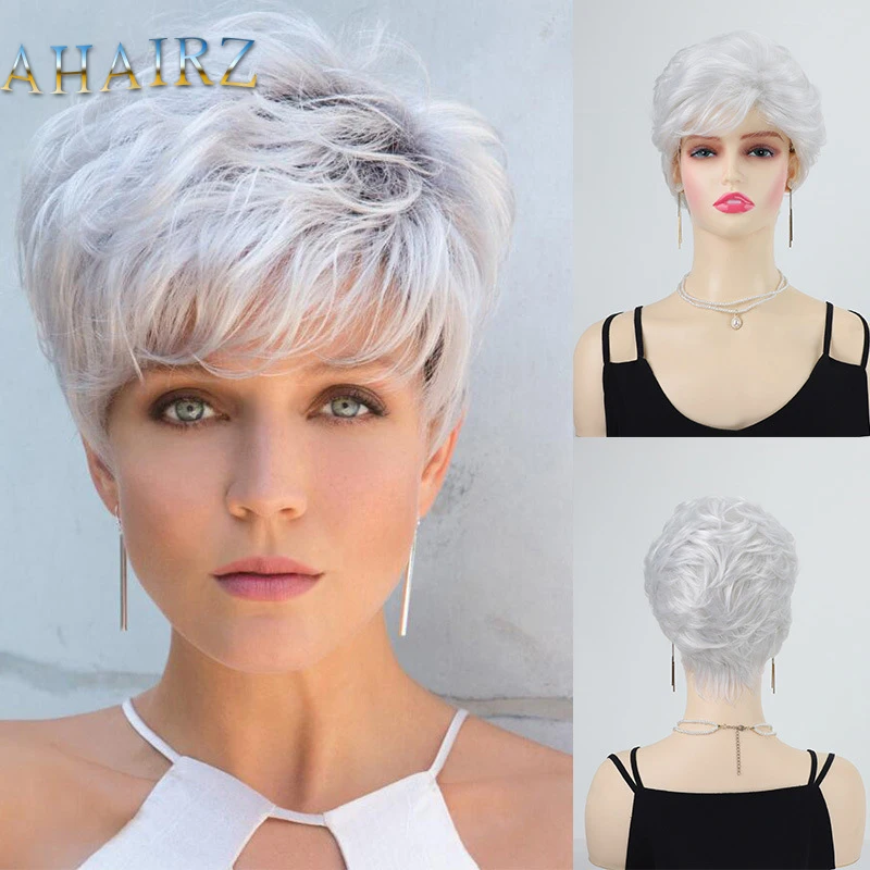 Fashion White Short Straight Synthetic Wig for Women Realistic Fluffy Easy to Style Heat Resistant Wig for Daily Party
Fashion White Short Straight Synthetic Wig for Women Realistic Fluffy Easy to Style Heat Resistant Wig for Daily Party