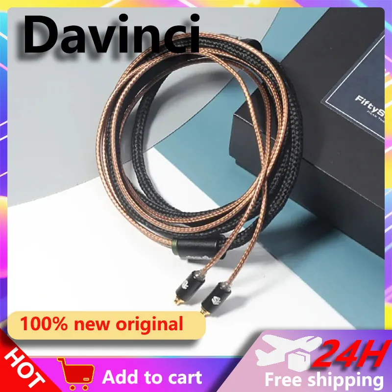 FiftyStrings DaVinci Headphones Upgrade Cable 21awg Taiwan 7N Single Crystal Copper OCC Coaxial Shield
FiftyStrings DaVinci Headphones Upgrade Cable 21awg Taiwan 7N Single Crystal Copper OCC Coaxial Shield