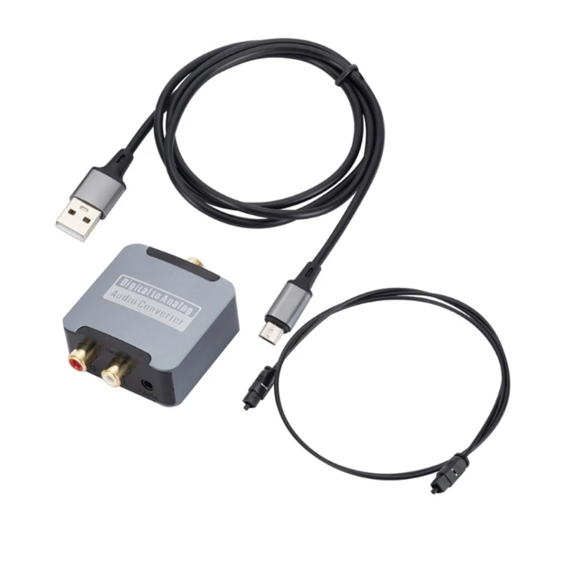 Professional Digital to Analog AudioConverter Adapter Set with RCA Connector 448F
Professional Digital to Analog AudioConverter Adapter Set with RCA Connector 448F