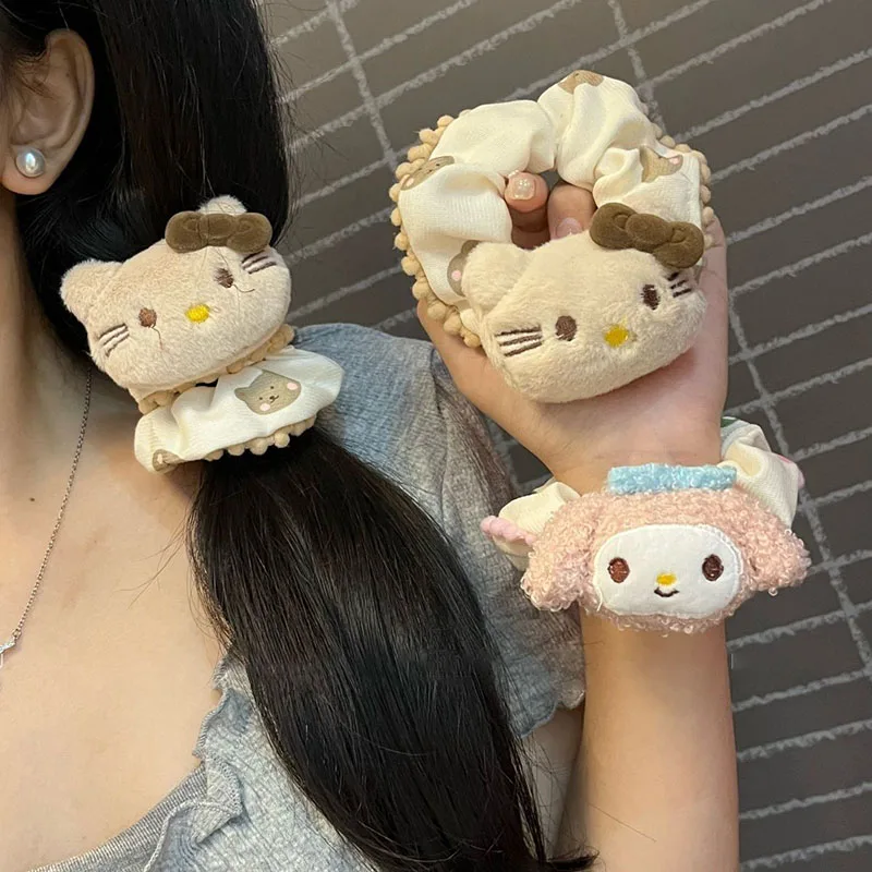 Модные мультяшные плюшевые аксессуары для волос Hello Kitty My Melody, эластичные ленты для волос для женщин, подарки 2025
Модные мультяшные плюшевые аксессуары для волос Hello Kitty My Melody, эластичные ленты для волос для женщин, подарки 2025