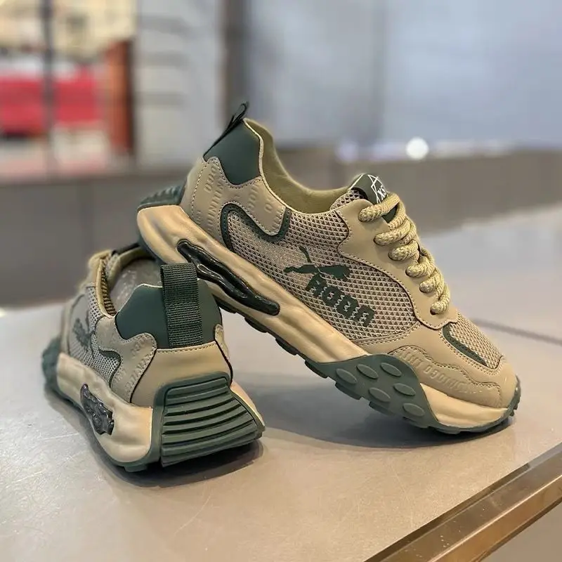 Men's Breathable Mesh Sports Casual Shoes Summer 2026 Trendy Brand Thick Bottom Heightening Dad Shoes Comfortable Running Sne...
Men's Breathable Mesh Sports Casual Shoes Summer 2026 Trendy Brand Thick Bottom Heightening Dad Shoes Comfortable Running Sne...
