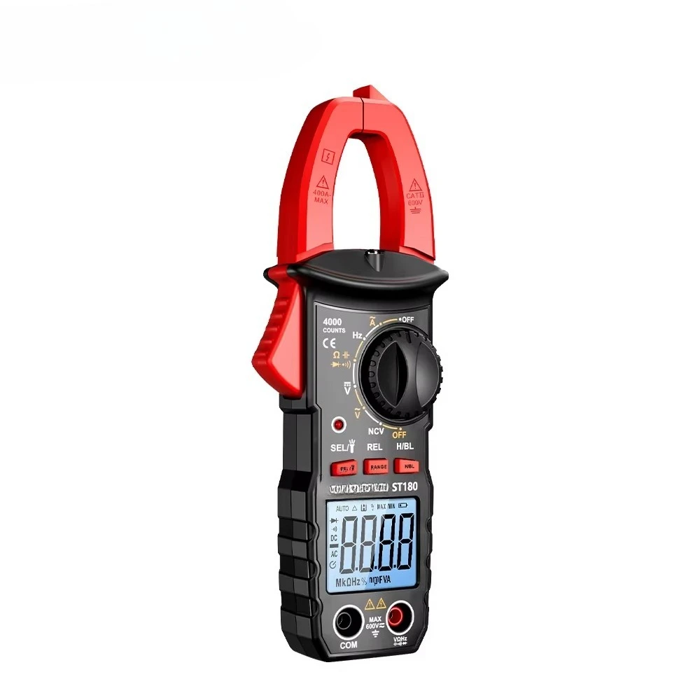 ST180 4000 Counts Digital Clamp Meter AC Current Voltage Multimeter NCV Hz Capacitance Car Amp Tester
ST180 4000 Counts Digital Clamp Meter AC Current Voltage Multimeter NCV Hz Capacitance Car Amp Tester