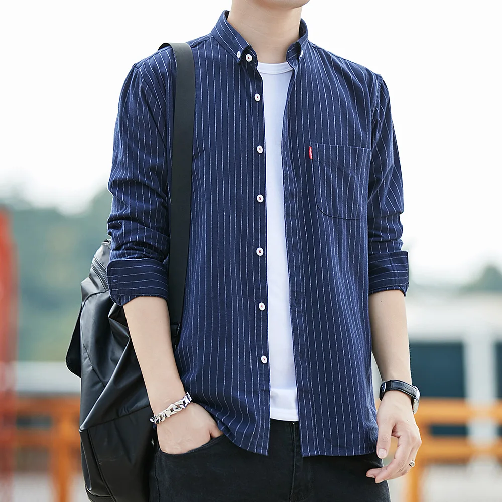 Long Sleeve Shirt Men's Fire Stripe Men's Casual Lapel Slim-Fit Shirt
Long Sleeve Shirt Men's Fire Stripe Men's Casual Lapel Slim-Fit Shirt