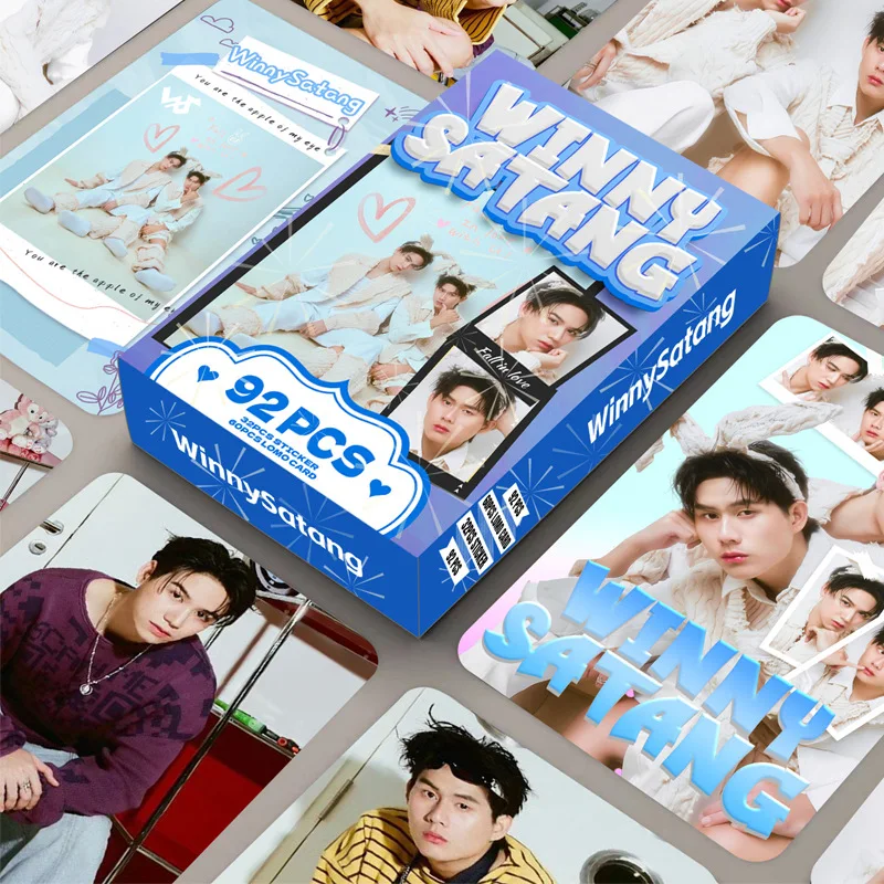 92Pcs WinnySatang Laser Lomo Cards, Thai Star Character Postcards, Photo Cards and Stickers, Fan Support Decor
92Pcs WinnySatang Laser Lomo Cards, Thai Star Character Postcards, Photo Cards and Stickers, Fan Support Decor