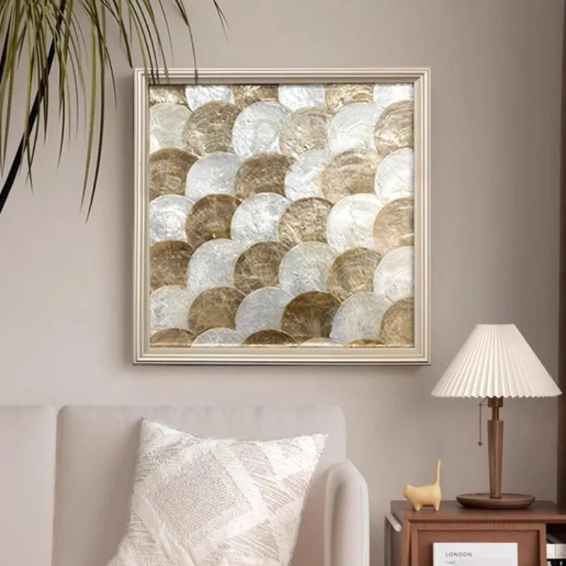 Creative Square Gold Shell Three-dimensional Mural Wall Decoration Living Room Geometric Art Shiny Seashell Mural Wall Hanging
Creative Square Gold Shell Three-dimensional Mural Wall Decoration Living Room Geometric Art Shiny Seashell Mural Wall Hanging