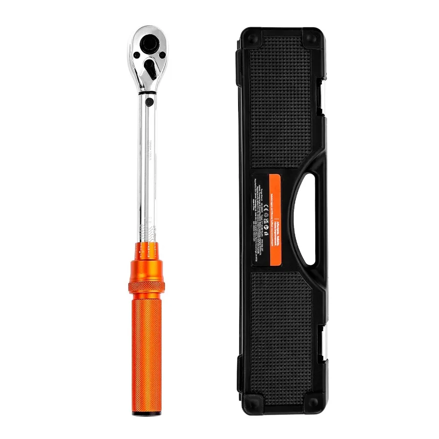 Click Torque Wrench Set 3/8 Inch Drive 5-60 N.m/ 3.7-44.3 lbf.ft Dual-direction 72-Tooth 3 Accuracy Includes Sockets Bits Exten
Click Torque Wrench Set 3/8 Inch Drive 5-60 N.m/ 3.7-44.3 lbf.ft Dual-direction 72-Tooth 3 Accuracy Includes Sockets Bits Exten