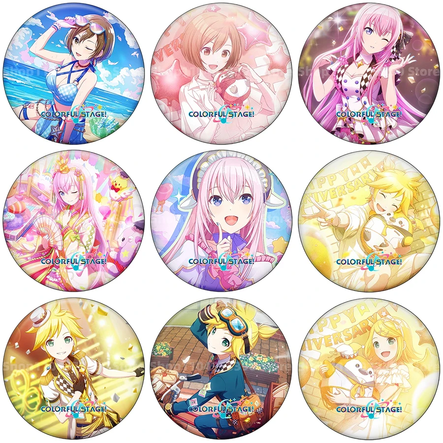 Cute Anime Character Hatsune Miku Colorful Stage Badge Fans Collection Round Button Pins for Bag Cosplay Decor Props Collection
Cute Anime Character Hatsune Miku Colorful Stage Badge Fans Collection Round Button Pins for Bag Cosplay Decor Props Collection