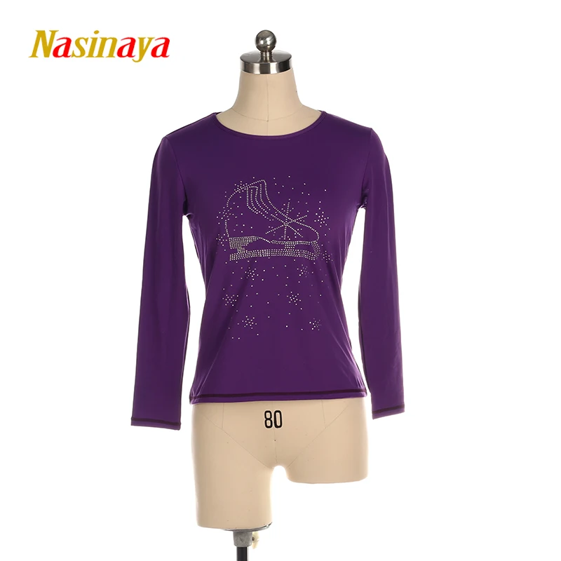 Figure Skating T-Shirt Girls Women'S Adult Training Clothes Custom Skating Warm Crewneck Top Black Purple
Figure Skating T-Shirt Girls Women'S Adult Training Clothes Custom Skating Warm Crewneck Top Black Purple
