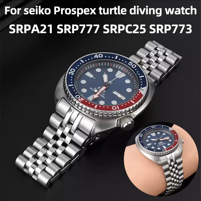 stainless steel Watch Band For Seiko Abalone Series Turtles Prospex SRPA21 SRP777 SRPC25 SRP773 SRP775 SRP779 Bracelet 22mm
stainless steel Watch Band For Seiko Abalone Series Turtles Prospex SRPA21 SRP777 SRPC25 SRP773 SRP775 SRP779 Bracelet 22mm