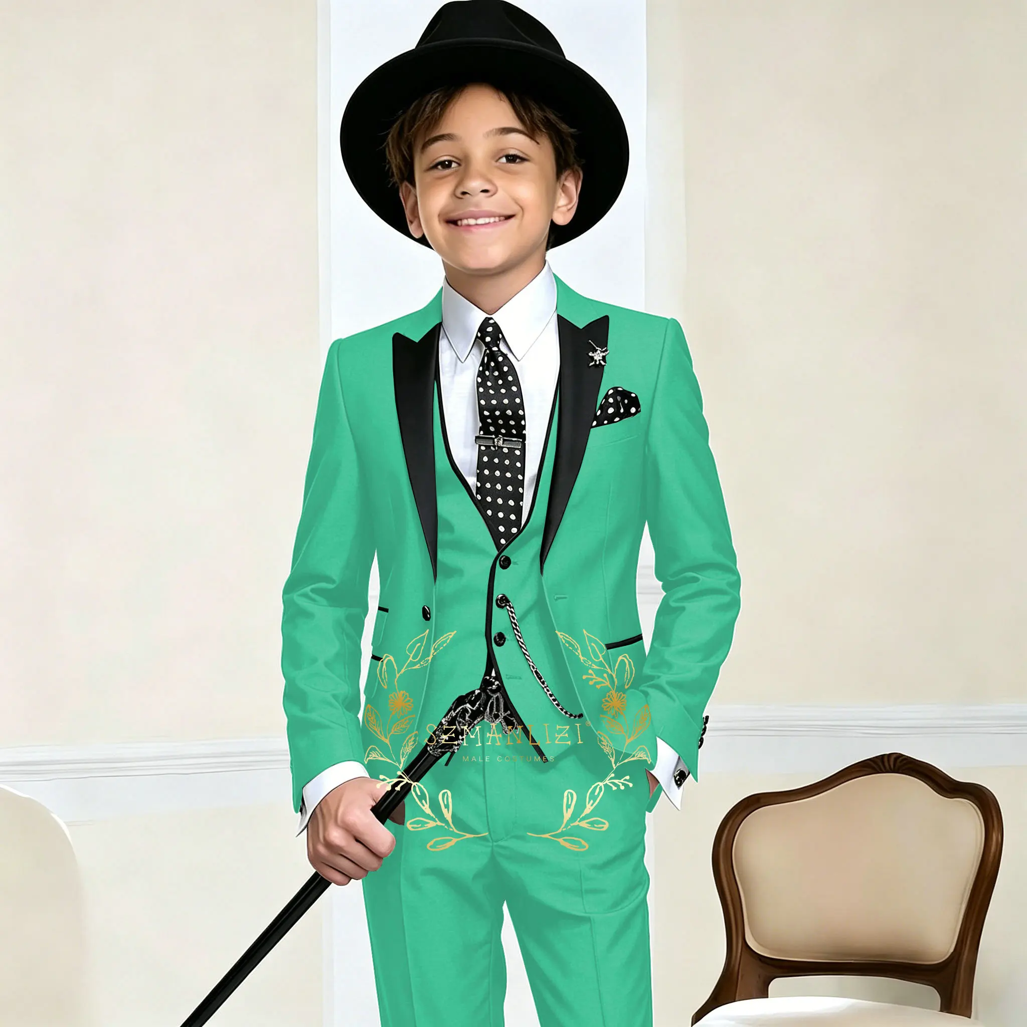 Flower Boys' Suit Attire for 2-16 Years Old Suit 3 Pieces Suit Set Formal Child Wedding Tuxedo Pants Vest Prom Party Costumes
Flower Boys' Suit Attire for 2-16 Years Old Suit 3 Pieces Suit Set Formal Child Wedding Tuxedo Pants Vest Prom Party Costumes
