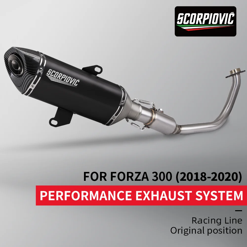 For Forza300 Forza NSS300 NSS 300 2018 - 2022 Motorcycle Exhaust Escape Modified Muffler 
For Forza300 Forza NSS300 NSS 300 2018 - 2022 Motorcycle Exhaust Escape Modified Muffler