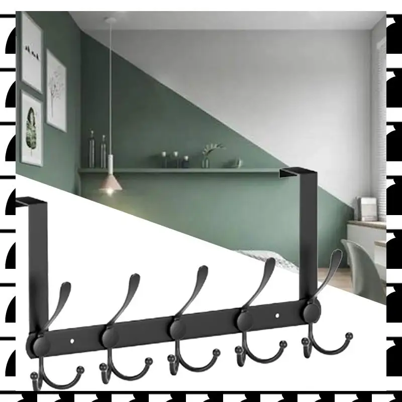A44U Matte Black Over-The-Door Metal Coat Rack Kit - Robust, Space-Saving, Easy-To-Install
A44U Matte Black Over-The-Door Metal Coat Rack Kit - Robust, Space-Saving, Easy-To-Install
