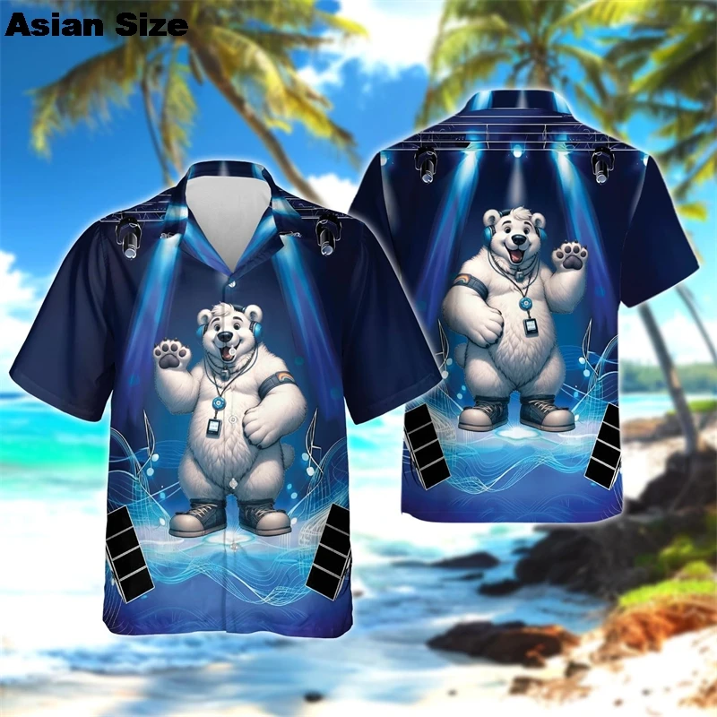 Hip Hop Cute Polar Bear 3D Print Shirts For Men Clothes Funny Animal White Bear Kawaii Women Short Sleeve Y2k Lapel Blouse Tops
Hip Hop Cute Polar Bear 3D Print Shirts For Men Clothes Funny Animal White Bear Kawaii Women Short Sleeve Y2k Lapel Blouse Tops