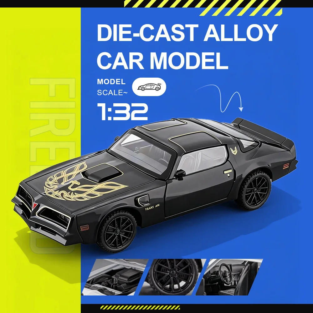 1:32 Firebird Silver Spur Sportscar Diecast Models Toys Cars 4 Doors Can Be Opened with Pull Back Vehices Home Decor Ornaments
1:32 Firebird Silver Spur Sportscar Diecast Models Toys Cars 4 Doors Can Be Opened with Pull Back Vehices Home Decor Ornaments