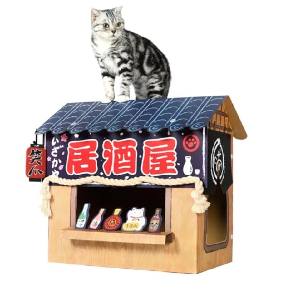 Cat Beds for Indoor Cats Cardboard Cat House with Scratchers Large Sturdy Cat Furniture Condo Cave Tent Easy to Assemble Pet To
Cat Beds for Indoor Cats Cardboard Cat House with Scratchers Large Sturdy Cat Furniture Condo Cave Tent Easy to Assemble Pet To