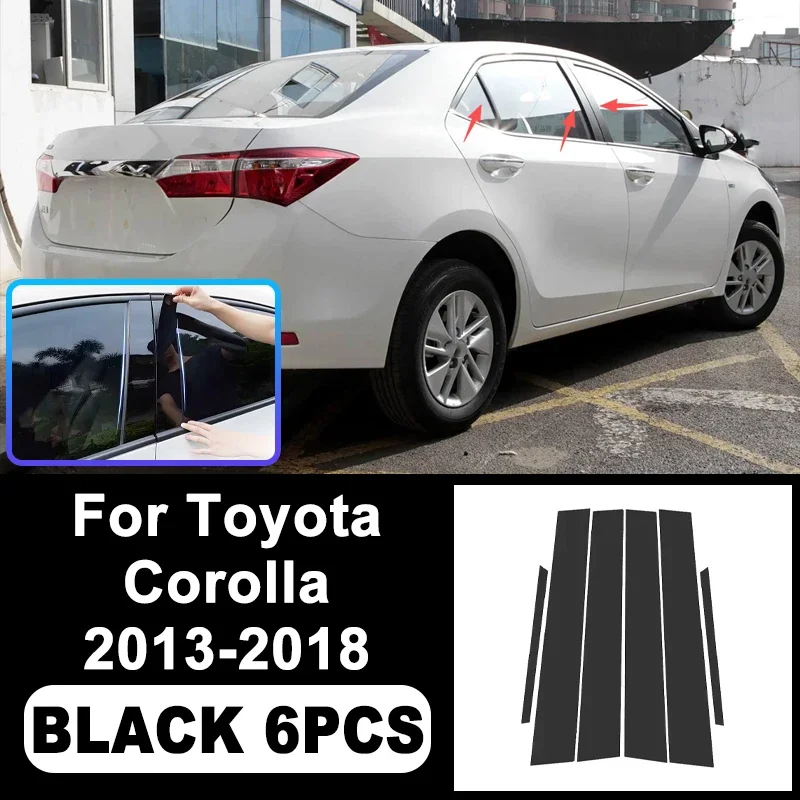 For Toyota Corolla 2013-2018 Piano Black B C Pillar Stickers, Easy Install PC Window Trim Anti-Scratch Exterior Styling Parts
For Toyota Corolla 2013-2018 Piano Black B C Pillar Stickers, Easy Install PC Window Trim Anti-Scratch Exterior Styling Parts