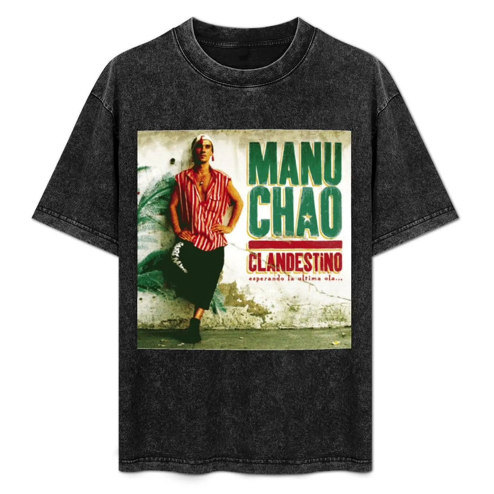 Manu Chao, Clandestino T-Shirt Lightweight Print T-Shirt
Manu Chao, Clandestino T-Shirt Lightweight Print T-Shirt