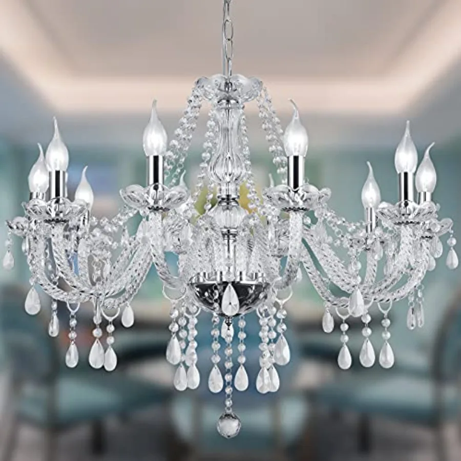 Color Luxurious Candle Crystal Chandelier, K9 Modern Crystal Chandelier for Dining Room, Glass Ceiling Pendant Lamp for Living
Color Luxurious Candle Crystal Chandelier, K9 Modern Crystal Chandelier for Dining Room, Glass Ceiling Pendant Lamp for Living