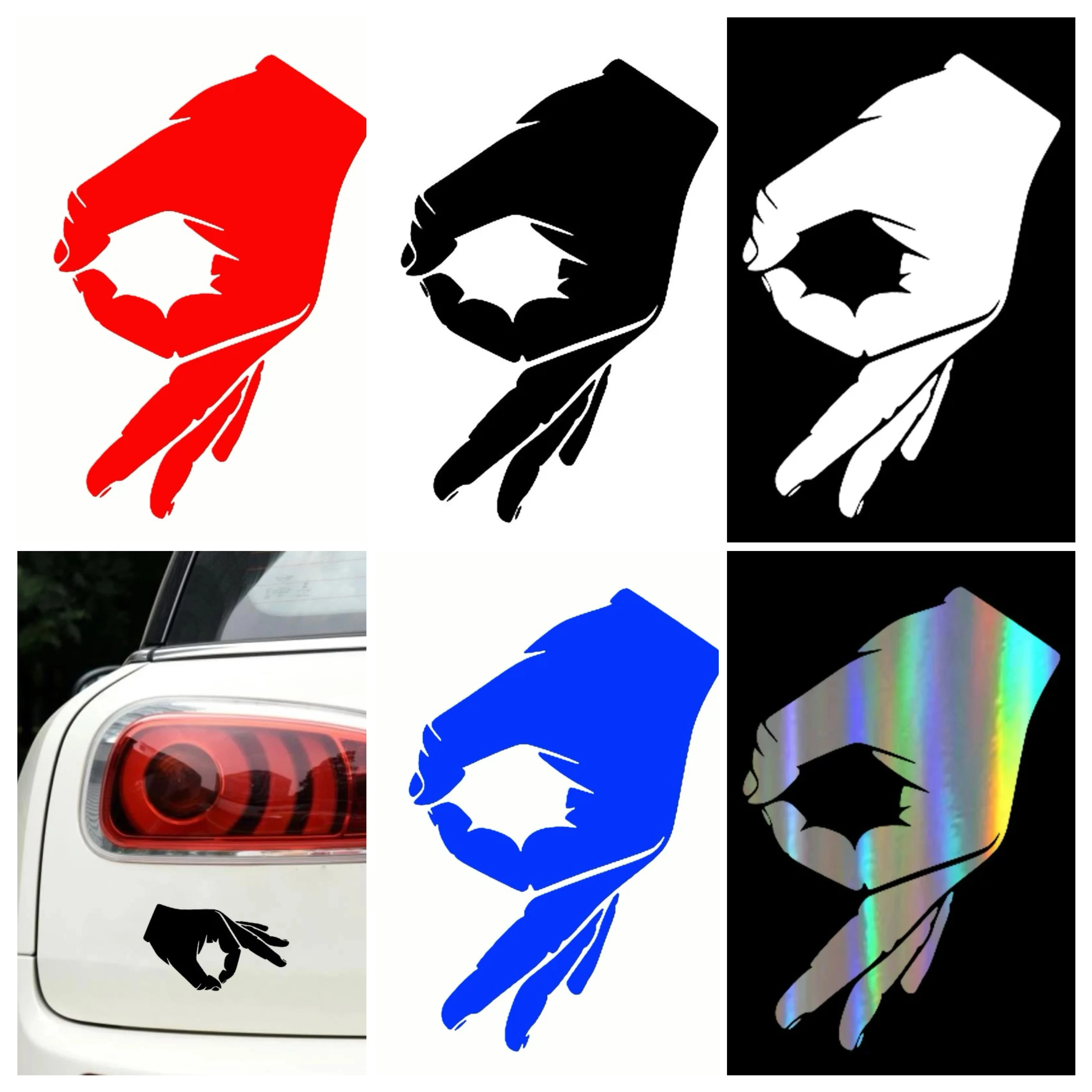 Funny OK Hand Car Sticker - Reflective Vinyl Sticker for Vehicle Body, Motorcycle Decor, Waterproof & Scratch Resistant
Funny OK Hand Car Sticker - Reflective Vinyl Sticker for Vehicle Body, Motorcycle Decor, Waterproof & Scratch Resistant