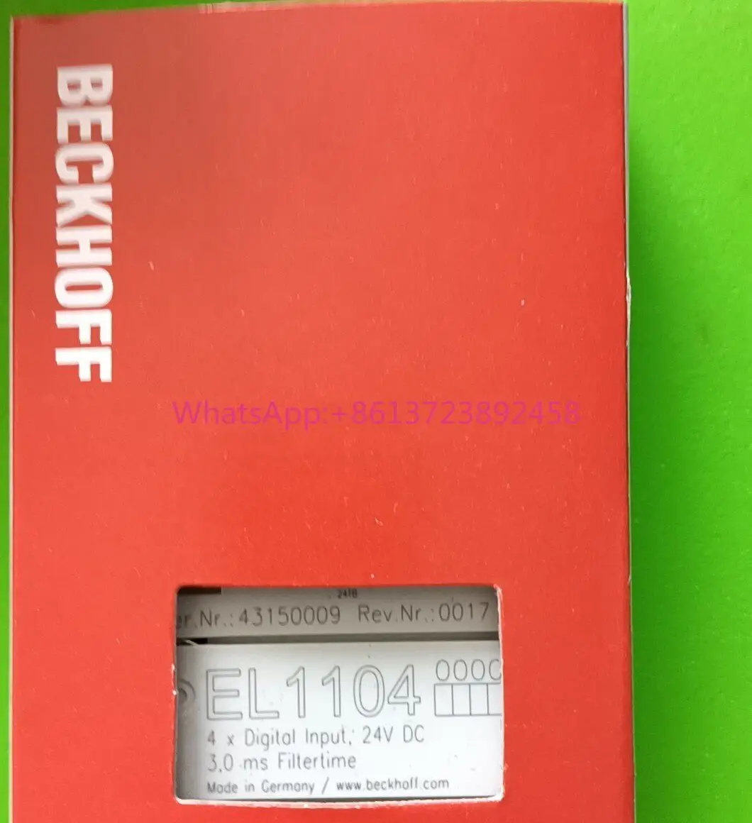 Beckhoff module EL1104 is brand new and genuine, high quality
Beckhoff module EL1104 is brand new and genuine, high quality