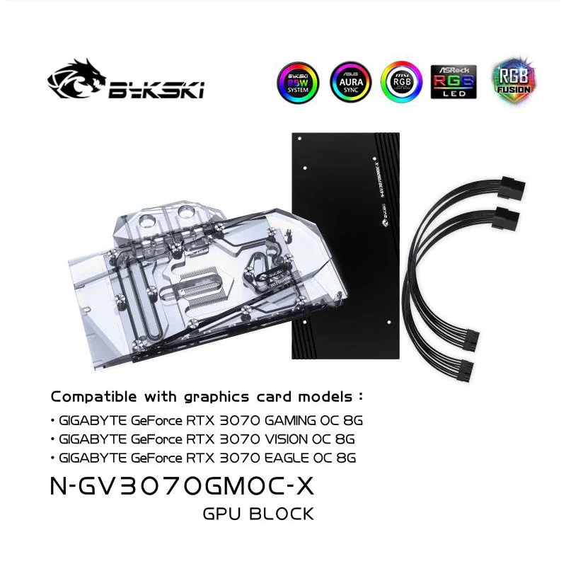 Bykski Water Block Use for GIGABYTE GeForce RTX 3070/3060Ti GAMING OC PRO/ VISION / EAGLE OC 8G GPU Card / Copper Radiator / RGB
Bykski Water Block Use for GIGABYTE GeForce RTX 3070/3060Ti GAMING OC PRO/ VISION / EAGLE OC 8G GPU Card / Copper Radiator / RGB