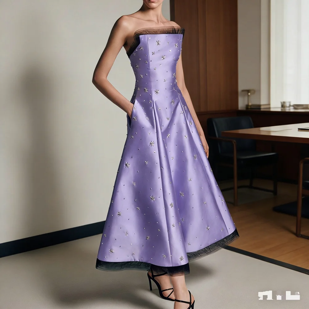 Customized Elagant Long Beads Evening Dresses for Women Satin Ankle-Length Special Events Prom Party Wedding Dress 2026
Customized Elagant Long Beads Evening Dresses for Women Satin Ankle-Length Special Events Prom Party Wedding Dress 2026