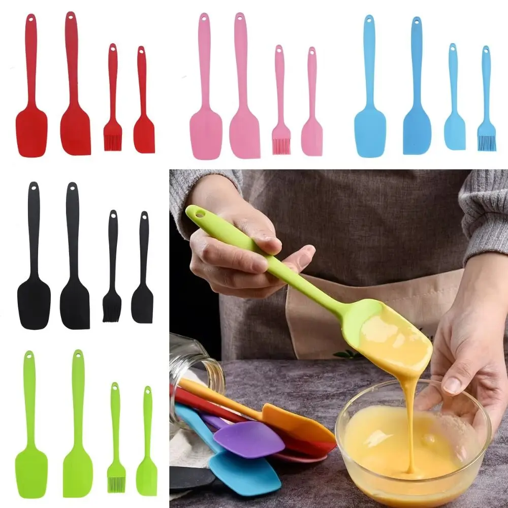 4pcs Heat Resistant Silicone Spatula Set Food Grade Oil Brush Cooking Baking Tools Kitchen Gadget Non Stick Cookware Cream Cake
4pcs Heat Resistant Silicone Spatula Set Food Grade Oil Brush Cooking Baking Tools Kitchen Gadget Non Stick Cookware Cream Cake