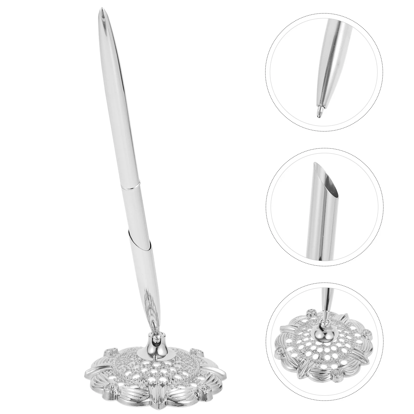 2 Pcs Signature Pen Black Signing Pens Ballpoint Fine Writing Decorative Desktop Bulk Silver Round for Business
2 Pcs Signature Pen Black Signing Pens Ballpoint Fine Writing Decorative Desktop Bulk Silver Round for Business