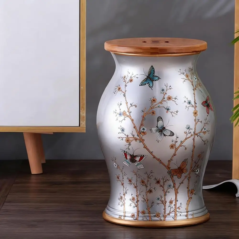 Decorative Storage Drum Stool with Lower Birds Design, Ideal for Small Spaces or Shoe Changing
Decorative Storage Drum Stool with Lower Birds Design, Ideal for Small Spaces or Shoe Changing