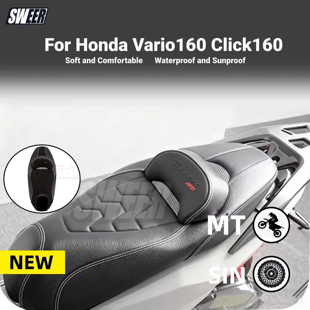 SWEER Motorcycle Modified PU Leather Seat fit For Honda Vario160 Click160 Waterproof Anti-Slip Saddle Soft and Comfortable
SWEER Motorcycle Modified PU Leather Seat fit For Honda Vario160 Click160 Waterproof Anti-Slip Saddle Soft and Comfortable