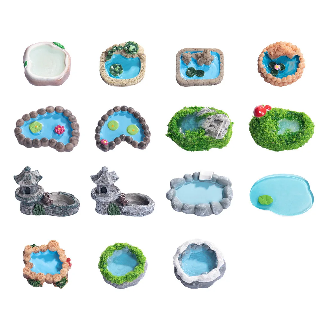 9Pcs Miniature Pond Micro Landscape Ornaments Resin Garden Accessories Indoor Outdoor Decor Fairy Courtyard Resin Decoration
9Pcs Miniature Pond Micro Landscape Ornaments Resin Garden Accessories Indoor Outdoor Decor Fairy Courtyard Resin Decoration