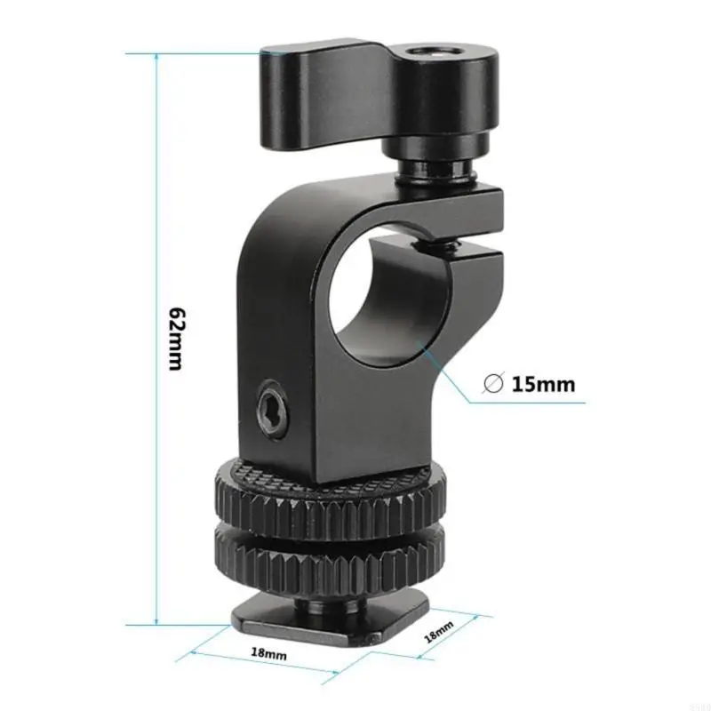 85WD DSLR Rig System 15mm Rod Clamp Aluminum Alloy with 1/4 Thread Hole Attach to Camera Microphones/Handle/Plate
85WD DSLR Rig System 15mm Rod Clamp Aluminum Alloy with 1/4 Thread Hole Attach to Camera Microphones/Handle/Plate
