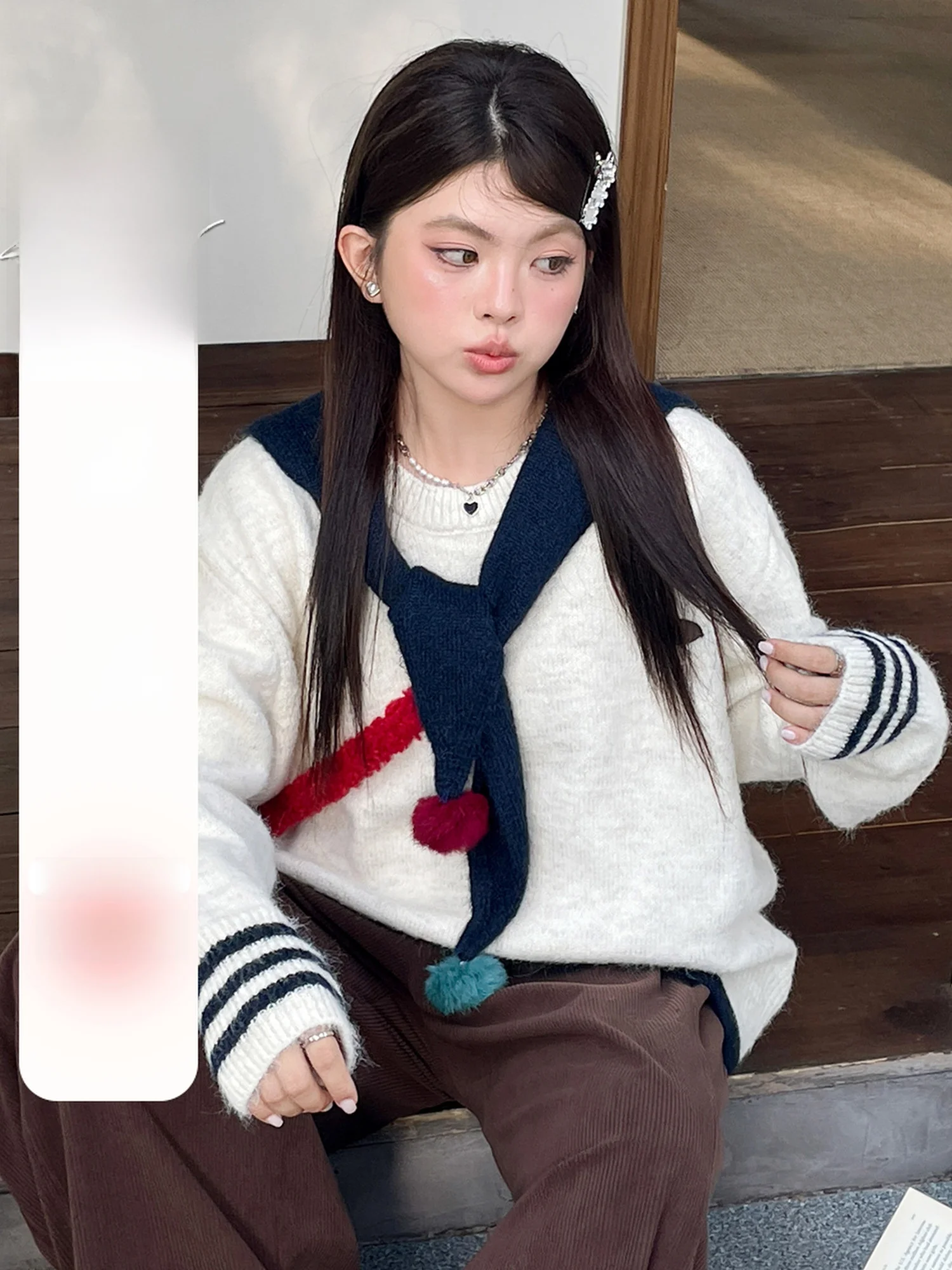 Korean Sle Lazy High-End Sweater Large Size Women's Faionable Youthful Slimming Top Spring Autumn College Sle Loose Fit
Korean Sle Lazy High-End Sweater Large Size Women's Faionable Youthful Slimming Top Spring Autumn College Sle Loose Fit
