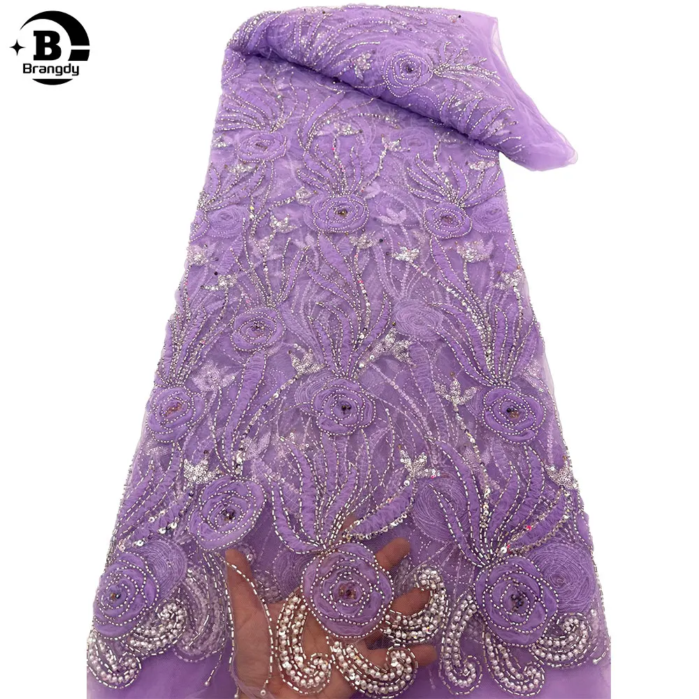 Latest High Quality Fashion African Tulle Embroidery Flower Lace Fabric With Sequin beads For Wedding Dress Party Sewing X60022
Latest High Quality Fashion African Tulle Embroidery Flower Lace Fabric With Sequin beads For Wedding Dress Party Sewing X60022